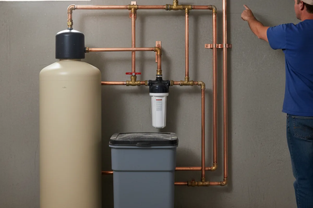 Whole-house water treatment system installed in Purlear
